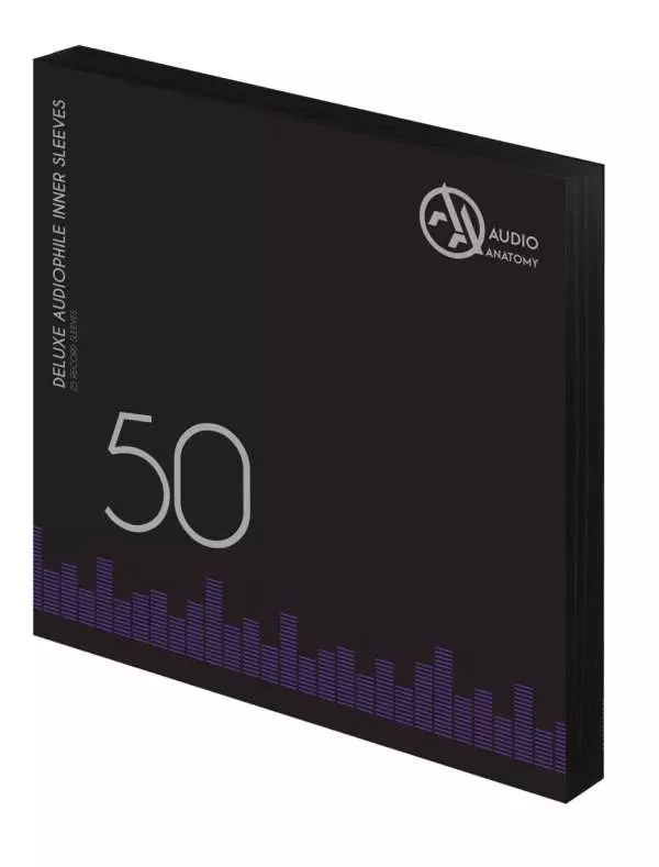 Audio Anatomy Vnitřní antistatické obaly Deluxe Audiophile Černé 50ks