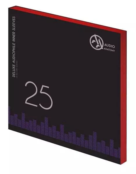 Audio Anatomy Vnitřní antistatické obaly Deluxe Audiophile Červené 25ks