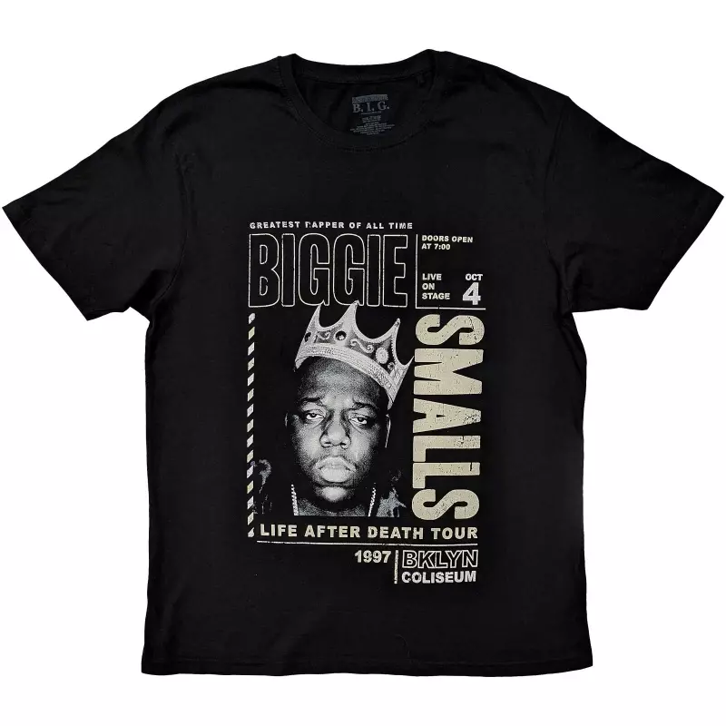 Biggie Smalls Unisex T-shirt: Life After Death Tour (small) S