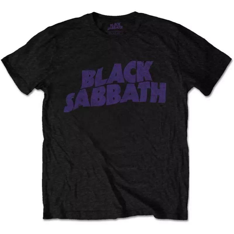 Tričko Wavy Logo Black Sabbath Vintage  XXXL
