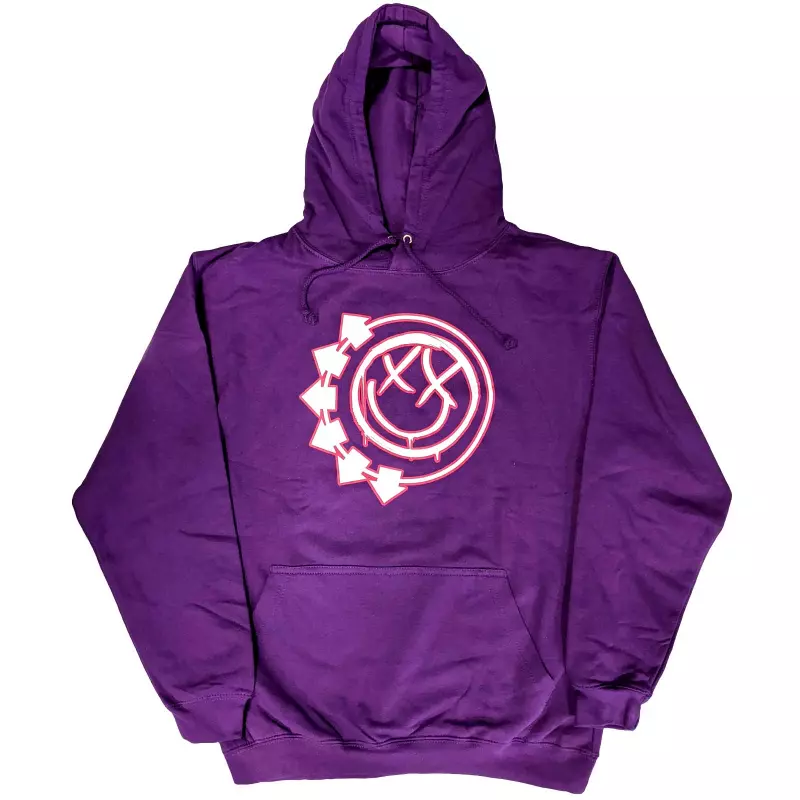 Blink-182 Unisex Pullover Hoodie: Six Arrow Smiley (small) S