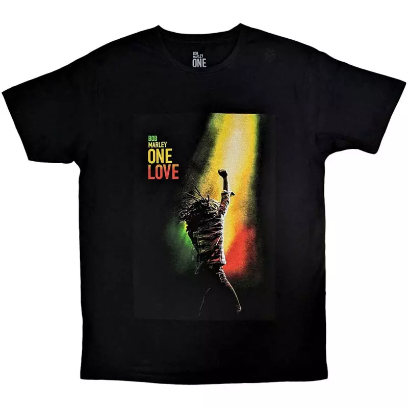Bob Marley Unisex T-shirt: One Love Movie Poster (small) S