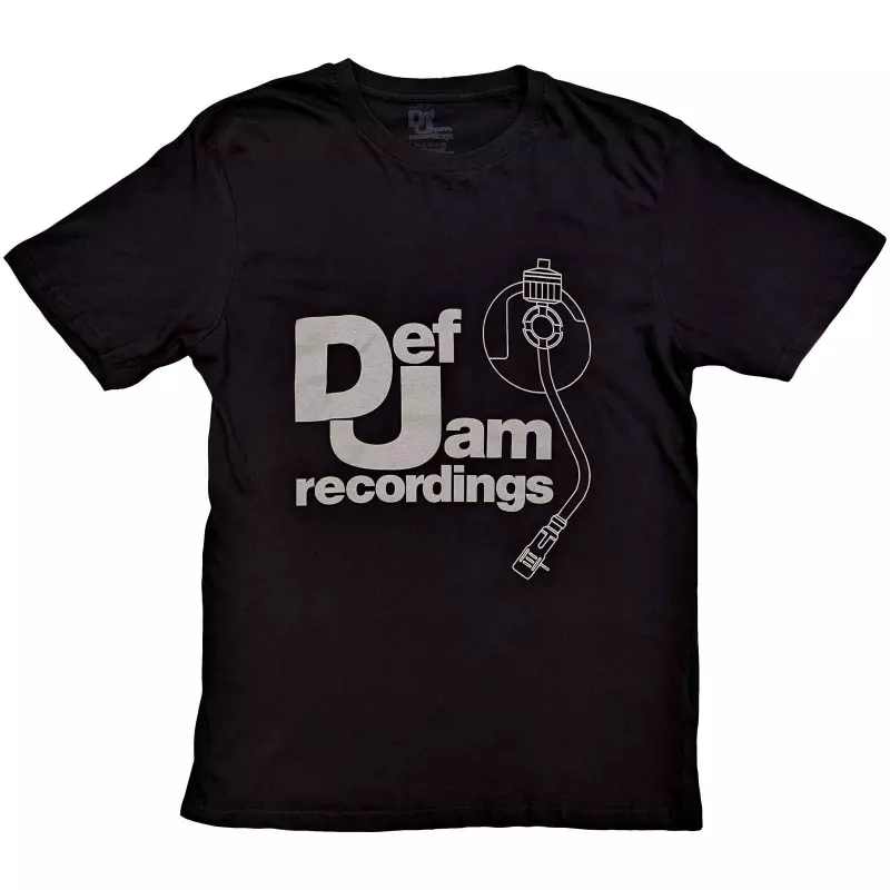 Def Jam Recordings Unisex T-shirt: Logo & Stylus (medium) M