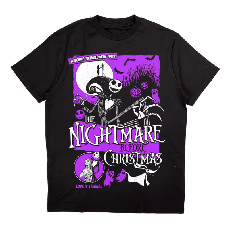 Tričko The Nightmare Before Christmas Welcome To Halloween Town  S