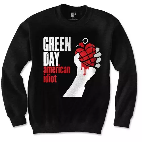 Green Day Unisex Sweatshirt: American Idiot (small) S