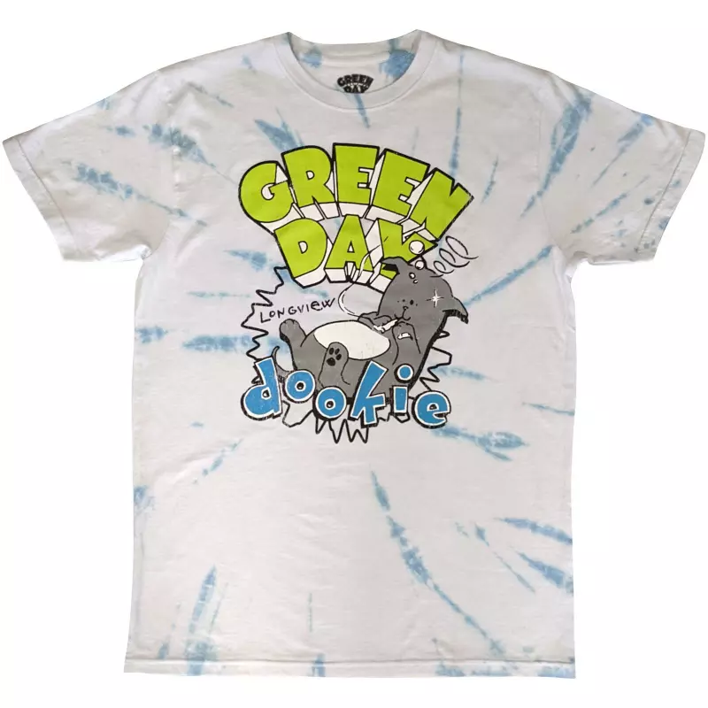 Green Day Unisex T-shirt: Dookie Longview (wash Collection) (small) S