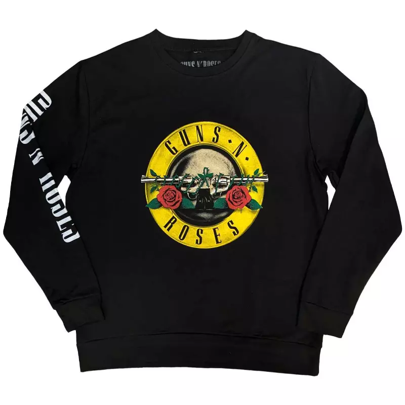 Guns N' Roses Unisex Sweatshirt: Classic Logo (sleeve Print) (medium) M