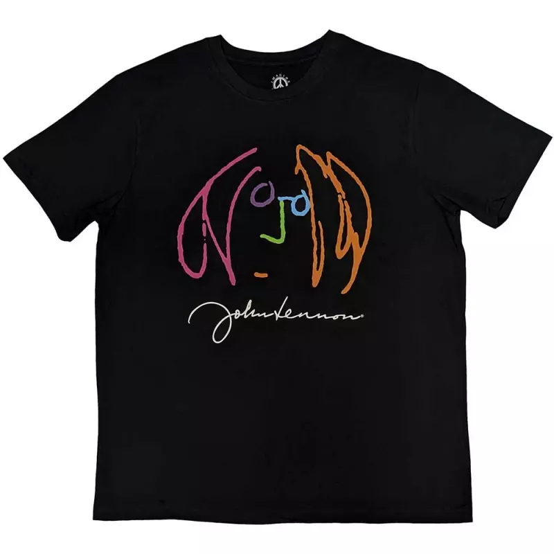 John Lennon Unisex T-shirt: Self Portrait Full Colour (small) S