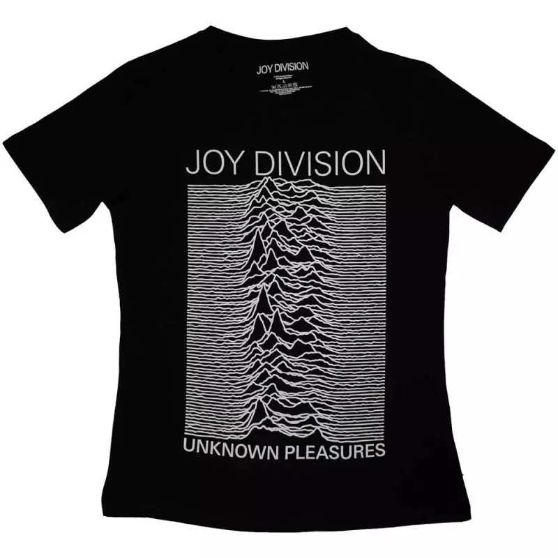 Joy Division Ladies T-shirt: Unknown Pleasures Fp (medium) M