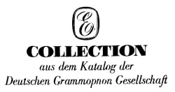 E Collection Aus Der Katalog Der Deutschen Grammophon Gesellschaft Series 1