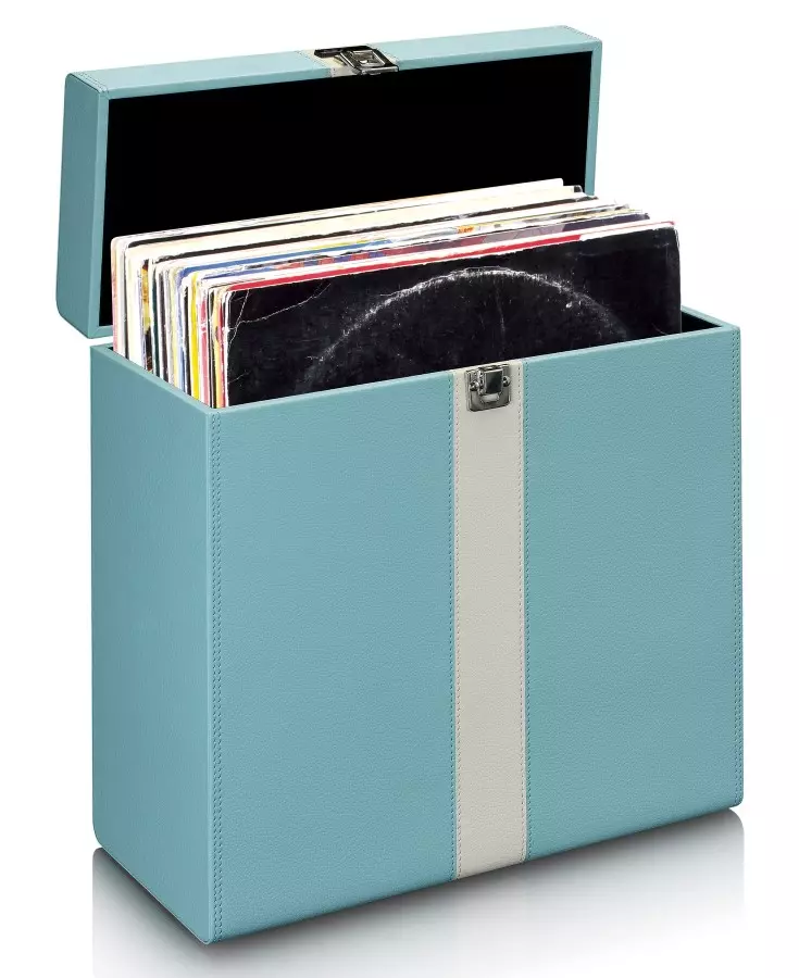 Lenco TTA-300 - kufr na gramofonové desky - Modrá