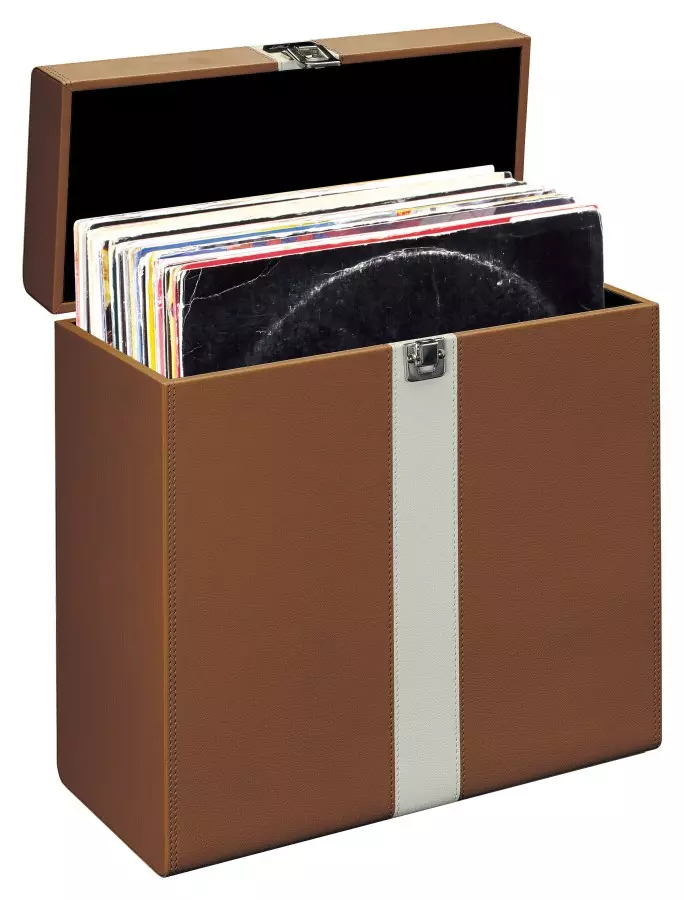 Lenco TTA-300 - kufr na gramofonové desky - Hnědá