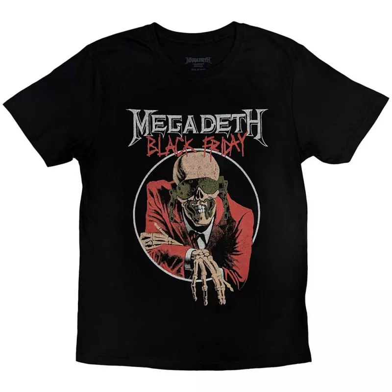 Megadeth Unisex T-shirt: Black Friday (back Print) (x-large) XL