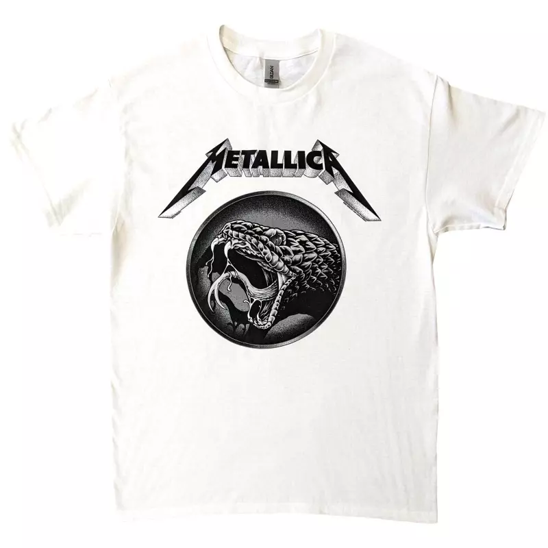 Metallica Unisex T-shirt: Black Album Poster (small) S