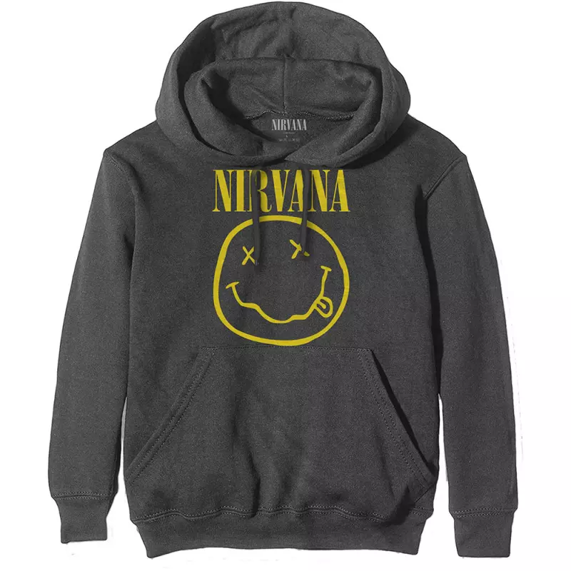 Nirvana Unisex Pullover Hoodie: Yellow Smiley (x-small) XS