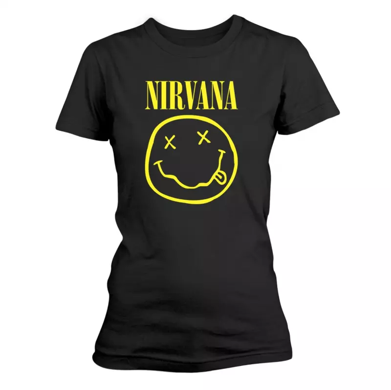 Tričko Dámské Smiley Logo Nirvana S