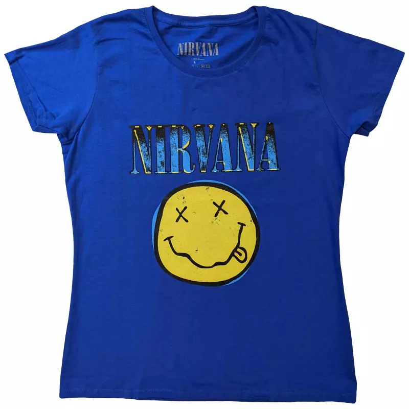 Nirvana Unisex T-shirt: Xerox Smiley  (small) S