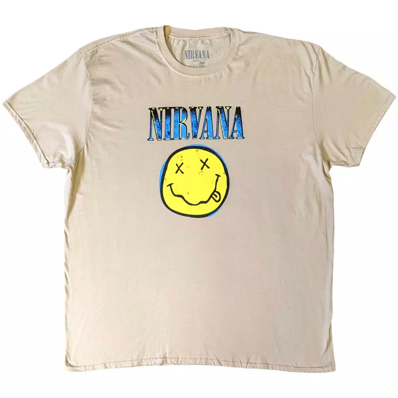 Nirvana Unisex T-shirt: Xerox Smiley (xxx-large) XXXL