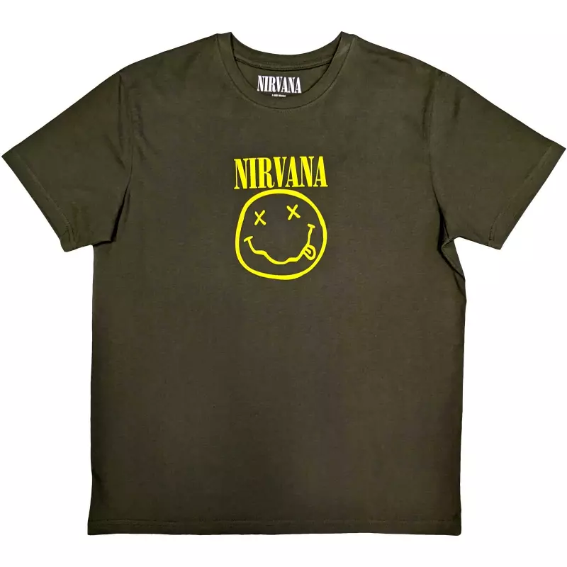 Nirvana Unisex T-shirt: Yellow Smiley (small) S