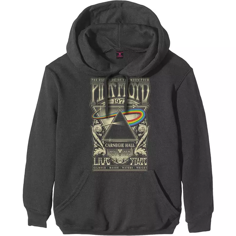 Pink Floyd Unisex Pullover Hoodie: Carnegie Hall Poster (x-small) XS