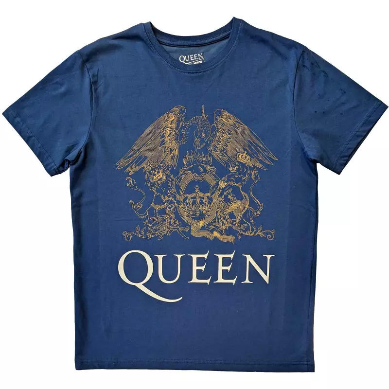 Queen Unisex T-shirt: Crest (small) S