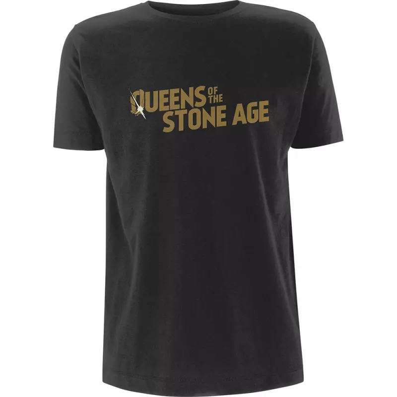 Tričko Text Logo Queens Of The Stone Age (metallic) M