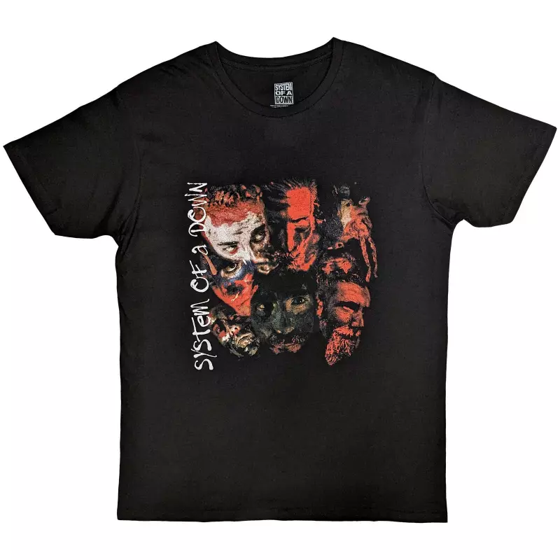System Of A Down Unisex T-shirt: Painted Faces (small) S