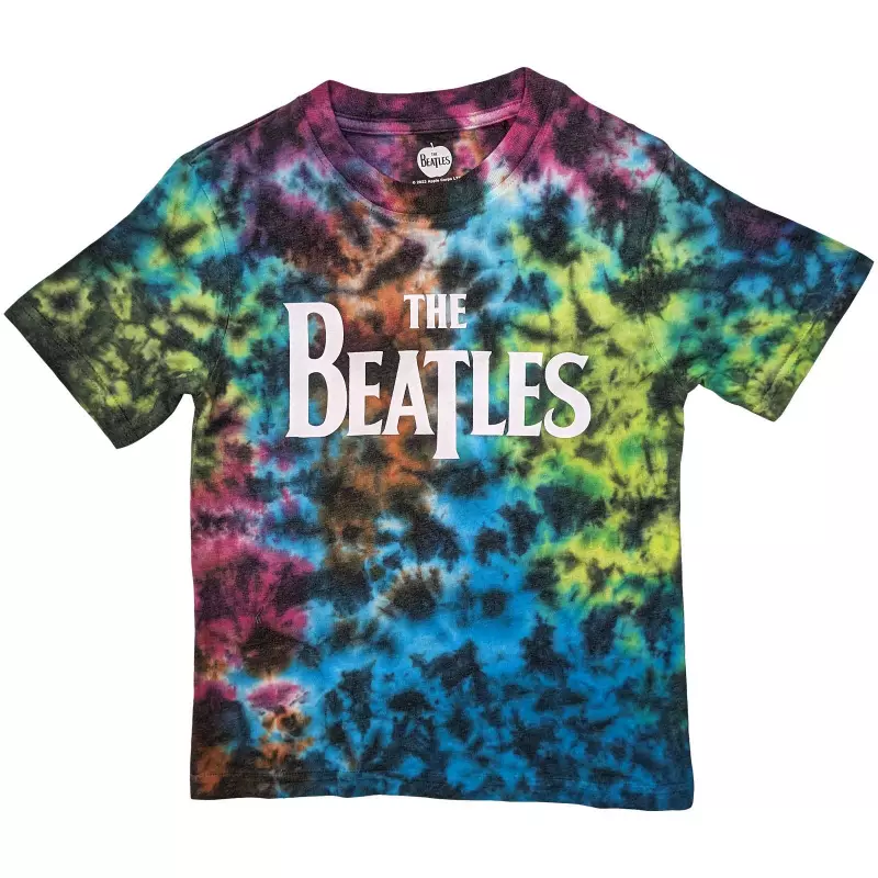The Beatles Kids T-shirt: Drop T Logo (wash Collection) (5-6 Years) 5-6 let