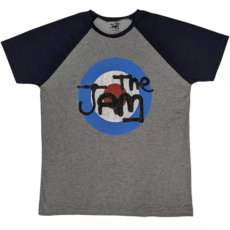 The Jam Unisex Raglan T-shirt: Vintage Logo (small) S