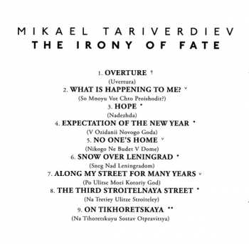 CD Микаэл Таривердиев: The Irony Of Fate (Original Score) 397464