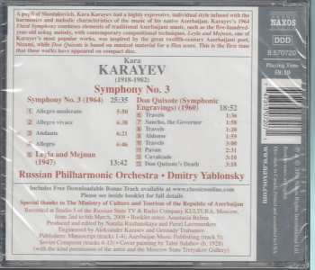 CD نيسم جلال: Symphony No. 3 • Leyla and Mejnun • Don Quixote 341566