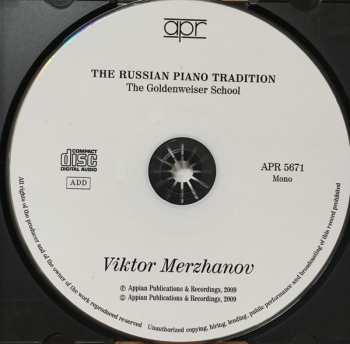 CD نيسم جلال: The Russian Piano Tradition - The Goldenweiser School: Viktor Merzhanov 319725