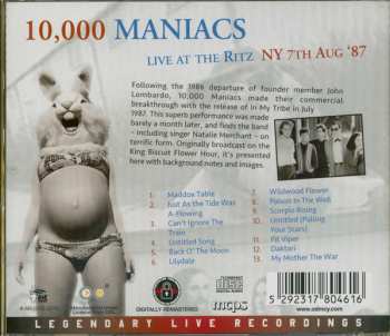 CD 10,000 Maniacs: Live At The Ritz NY 7th Aug '87 492019
