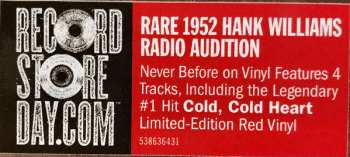SP Hank Williams: 1952 Radio Audition LTD | CLR 216