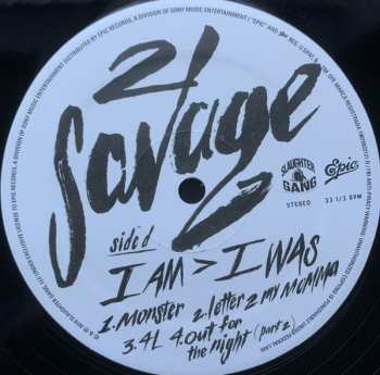 2LP 21 Savage: I Am > I Was 16933