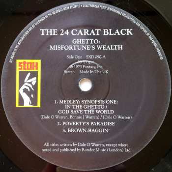 LP 24 Carat Black: Ghetto: Misfortune's Wealth 59152