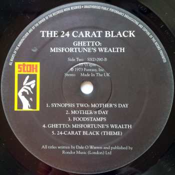 LP 24 Carat Black: Ghetto: Misfortune's Wealth 59152
