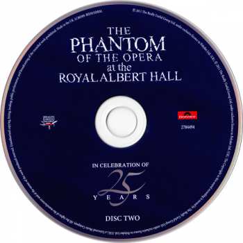 2CD 25th Anniversary Cast: The Phantom Of The Opera At The Royal Albert Hall (In Celebration Of 25 Years) 27810