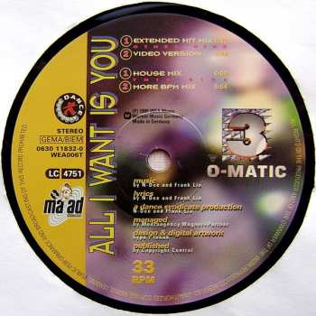 LP 3-O-Matic: All I Want Is You 467414