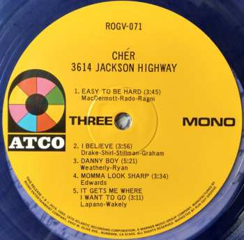 2LP Cher: 3614 Jackson Highway LTD | NUM | CLR 473