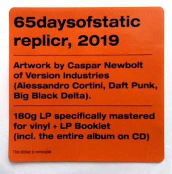 LP/CD 65daysofstatic: replicr, 2019 153325