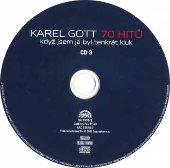 3CD Karel Gott: 70 Hitů - Když Jsem Já Byl Tenkrát Kluk 682