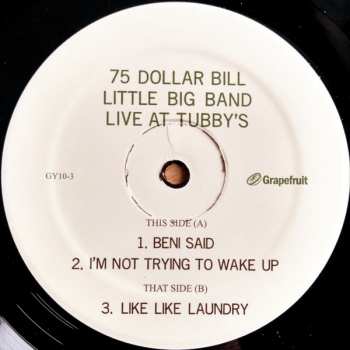 LP 75 Dollar Bill: Live At Tubby's 89939