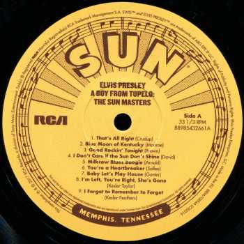 LP Elvis Presley: A Boy From Tupelo: The Sun Masters 5704