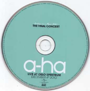 CD a-ha: Ending On A High Note - The Final Concert (Live At Oslo Spektrum December 4th, 2010) 11227