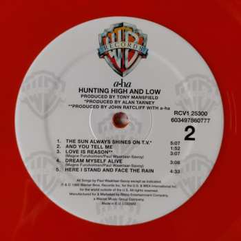 LP a-ha: Hunting High And Low CLR | LTD 471764
