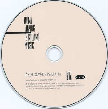 CD A. K. Klosowski: Home-Taping Is Killing Music 516856