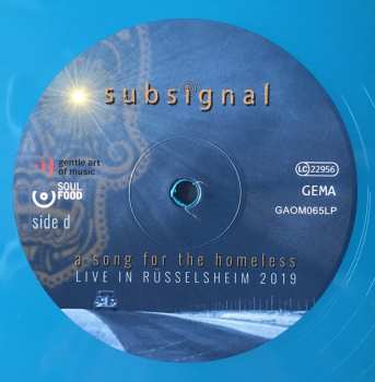 2LP Subsignal: A Song For The Homeless Live In Rüsselsheim 2019 LTD 872