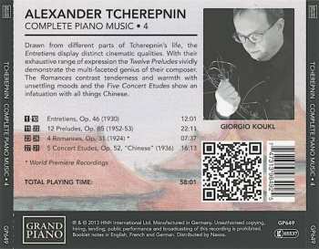 CD Alexander Tcherepnin: Complete Piano Music • 4 377869