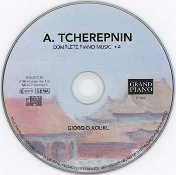 CD Alexander Tcherepnin: Complete Piano Music • 4 377869